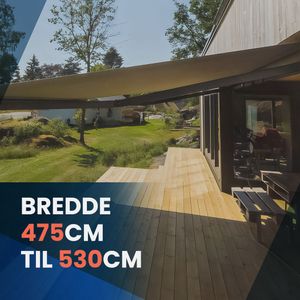 Bredde 475cm til 530cm