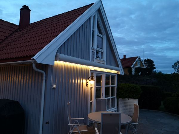 Hovedbilde Kassettmarkise m ledlys, Bredde 655-700 cm x 310 cm utfall