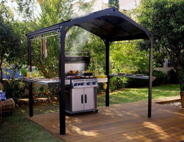 Hovedbilde Paviljong for grilling Gazebo Austin 2400 180 x 224 cm sort - Ca