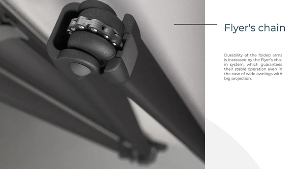 Hovedbilde Semi-Kassetmarkise, Bredde 595-650 cm x 360 cm utfall