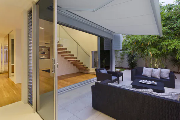 Hovedbilde Kassettmarkise m ledlys, Bredde fra 210-350 cm x 160 utfall